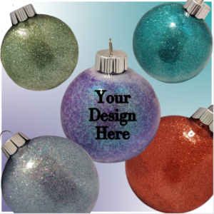 Personalized Glitter Ornament